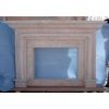 White Travertine Fireplace