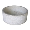 round sink cream