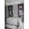 Bianco Carrara. Revetment of walls, floor and bath