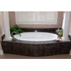 China Nero Portoro marble bath tub