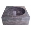 square Sinks black