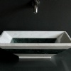 Carrara white square sink