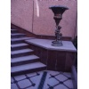 Carpazi stairs top with sculpture