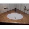 Travertino Oniciato Scuro Vanity Top