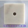 White marble base