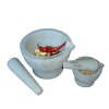 Granite mortar and pestle