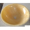 Honey onyx round sink