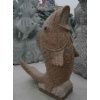 Stone carving fish