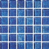 Blue glass mosaic tiles