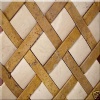 Gold Travertine-Marble Mosaic Tiles