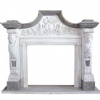 White Marble Fireplace FM-005