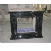 Black and white  fireplace