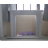 white grass fireplace