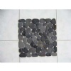 black flat cobble tile