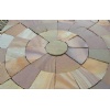 Rainbow sandstone pavers