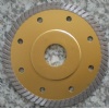 Thin diamond turbo blade
