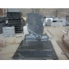 Padang dark granite tombstone