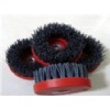 Circular abrasive brushes