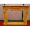 Golden Yellow Marble Fireplace 9