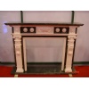 Cream Limestone Fireplace 10