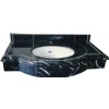 Negro Marquina marble vanity tops