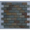 Green rust slate mixed mosaic