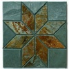 Green slate mosaic 3
