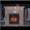Light Emperador Fireplace