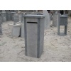 Blue stone mailboxes