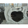 Shanxi Black granite angle headstone