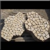 Chinese Beige Limestone Honed Mosaic