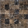 2x2 Emperador Dark mosaic tile