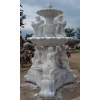 white marble garden fountain