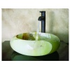 Green Onyx Round Sink