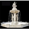 white marble water feature fountain