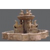 dark yellow travertine fountain