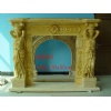 Yellow Fireplace