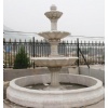 grey marble garden fountain