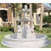 white marble garden fountain