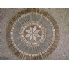 Rust slate mosaic pattern, medallion