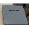 Black sandstone honed