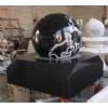 Black marble fountain ball