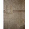 Travertine shower
