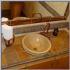 Rust Slate Tile Vanity Top