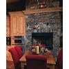 Dressed Fieldstone fireplace