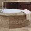 Mexican Noce Tumbled Travertine Bath Tub