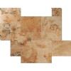 Antique Gold Travertine Versailles Pattern