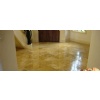 Gold travertine floor tiles, pattern