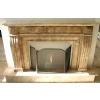 Brown Travertine Fireplace Mantel