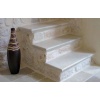 Stairs with tumbled antique finish limestone
